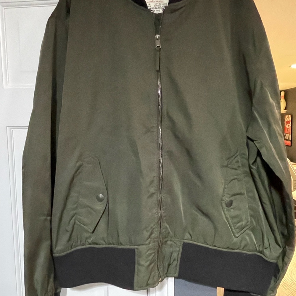 Lucky Brand Dark Green Bomber Jacket